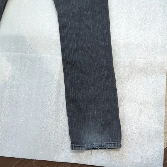 Levi's 511 Black Distressed Denim Jeans Boys Size 27x27 - Picture 10 of 14